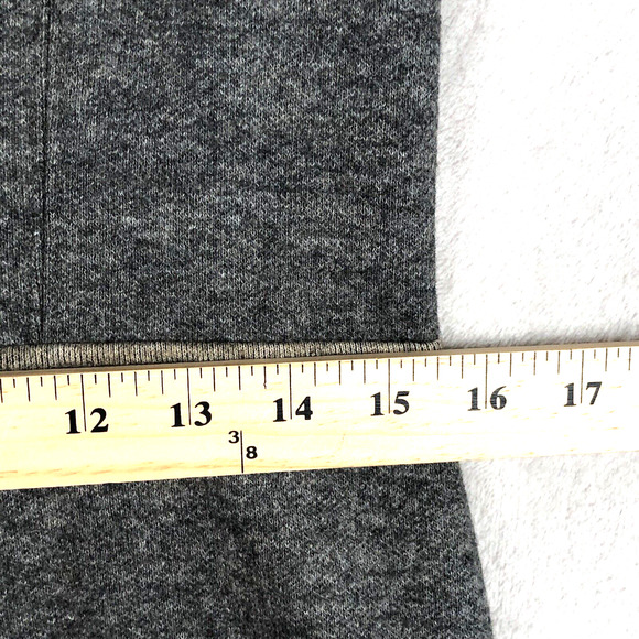 ANTHROPOLOGIE SINE Wool Blend Dress Sz 8 Gray Beige‎ Raw Edges Patchwork S/S - Picture 8 of 10